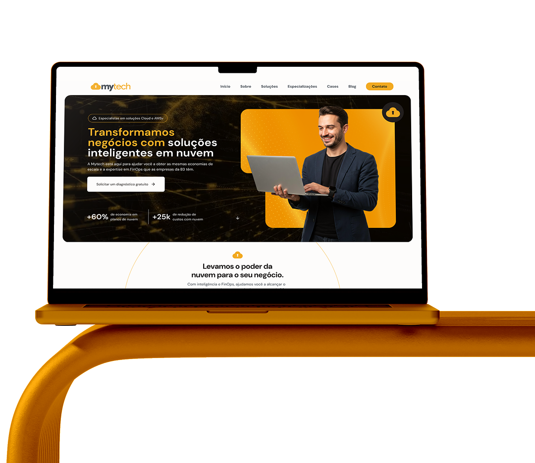 Mockup site My Tech